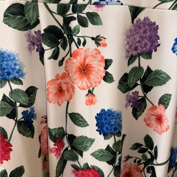 Calvin Klein Floral Sleeveless Midi Dress Size 14 - Picture 4 of 5